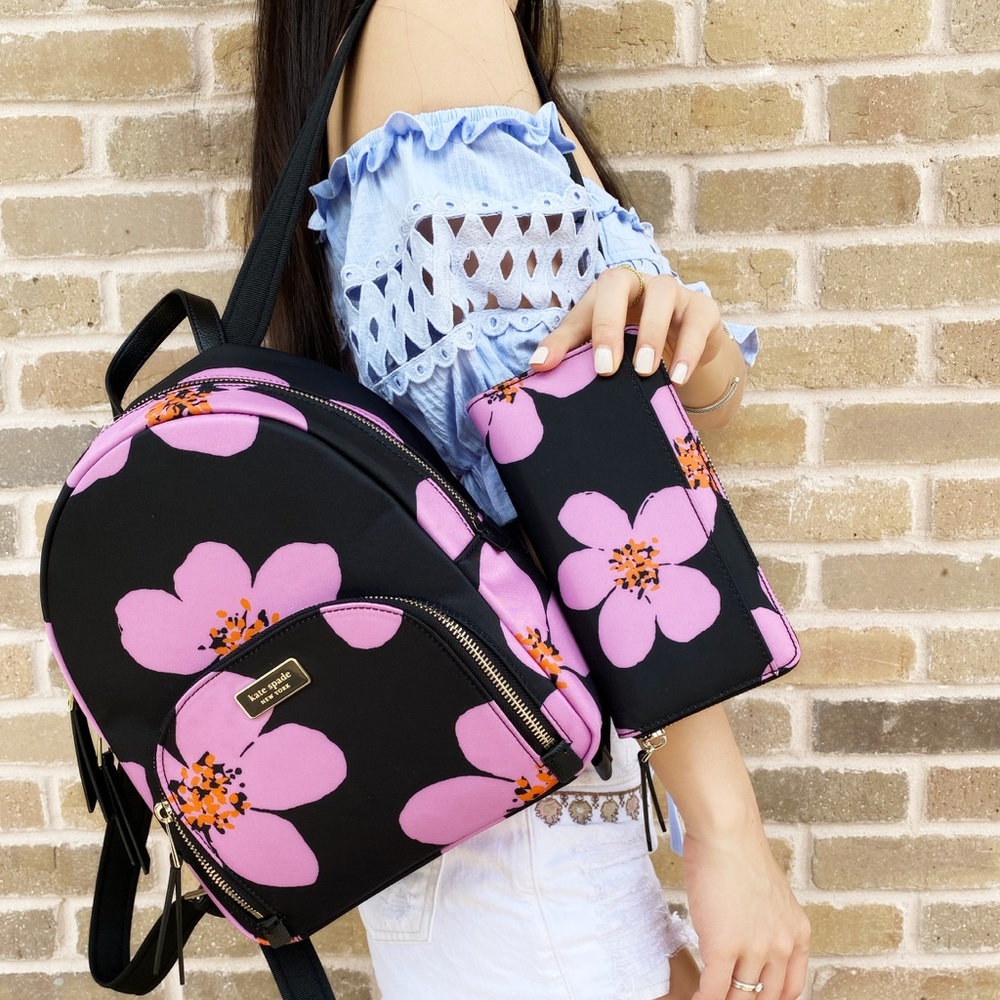 BUNDLE❤️❤️ Kate Spade floral backpack & wallet - Picture 1 of 8